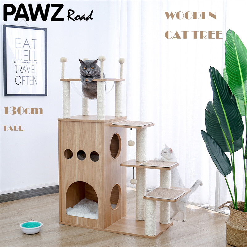 PAWZ Road Cat Tree Tower Condo Scratching Post Scratcher House for Large Cats