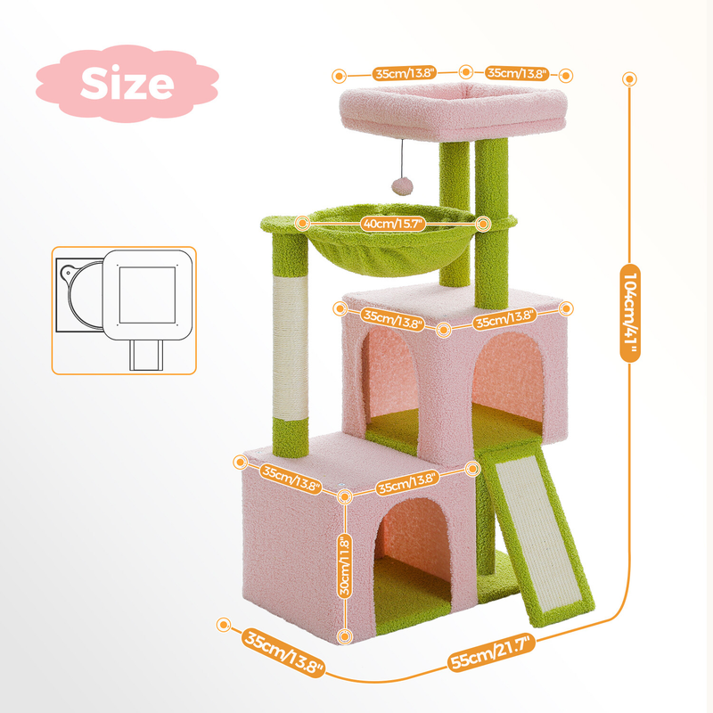 PAWZ Road Cat Tree Tower Condo Scratching Post Scratcher House for Large Cats