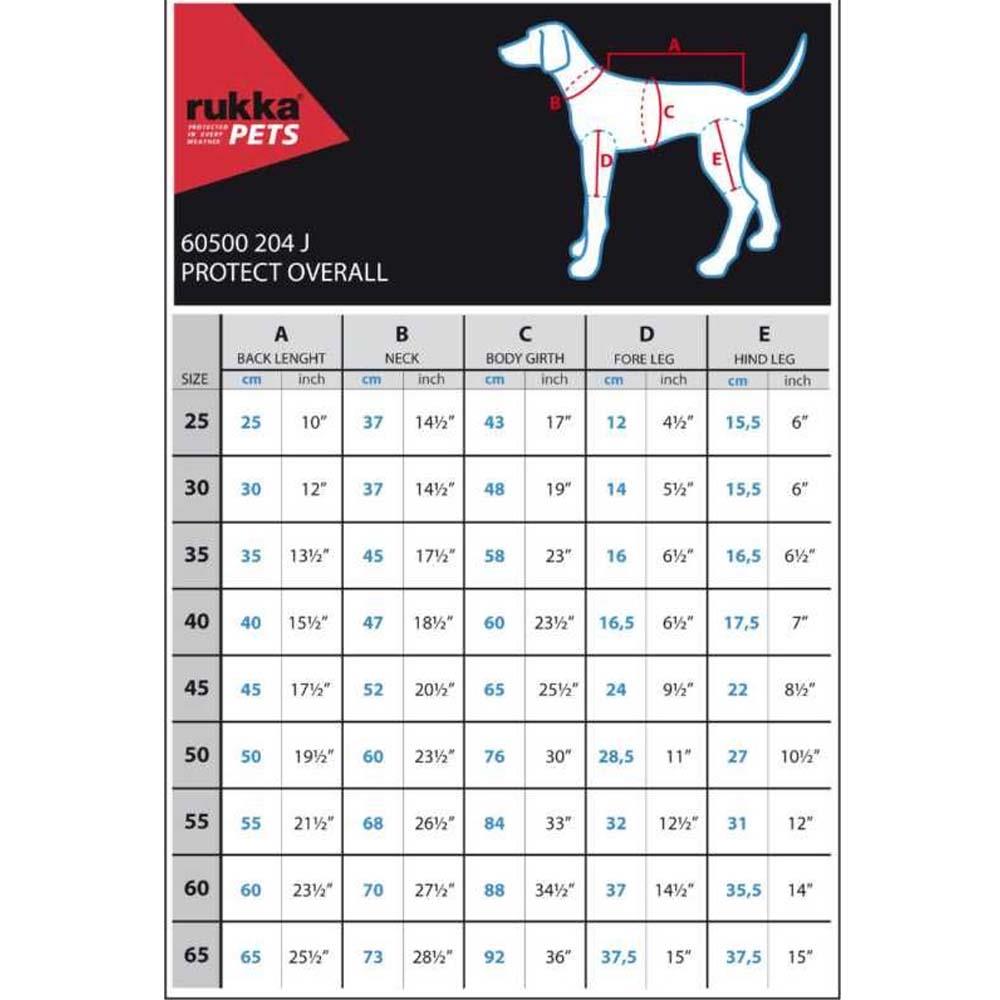 Rukka Pets Weather Protective Black Dog Overall