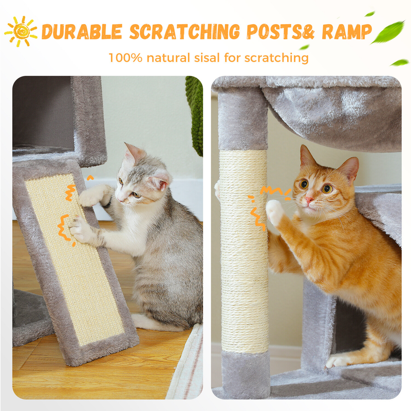 PAWZ Road Cat Tree Tower Condo Scratching Post Scratcher House for Large Cats