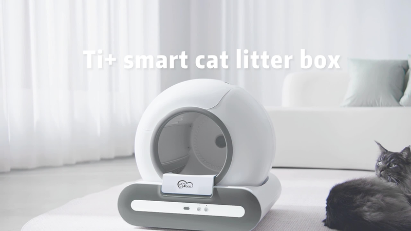 DOEL Self Cleaning Cat Litter Box Automatic 65L APP Control w/ Trash Bags & Mat