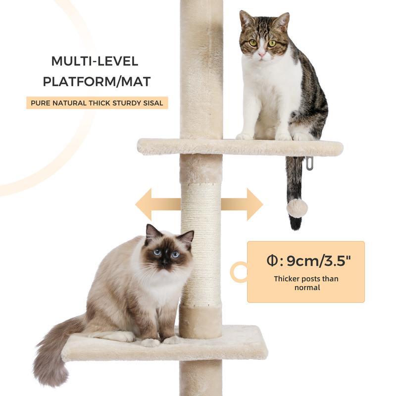 PAWZ Road Cat Tree Tower Condo Scratching Post Scratcher House for Large Cats