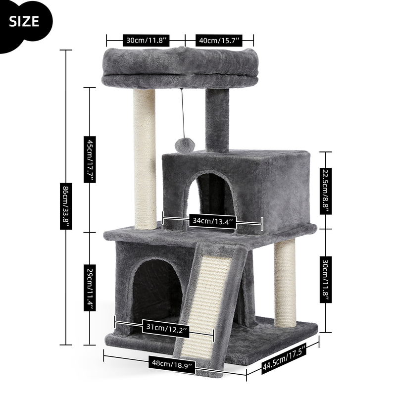 PAWZ Road Cat Tree Tower Condo Scratching Post Scratcher House for Large Cats
