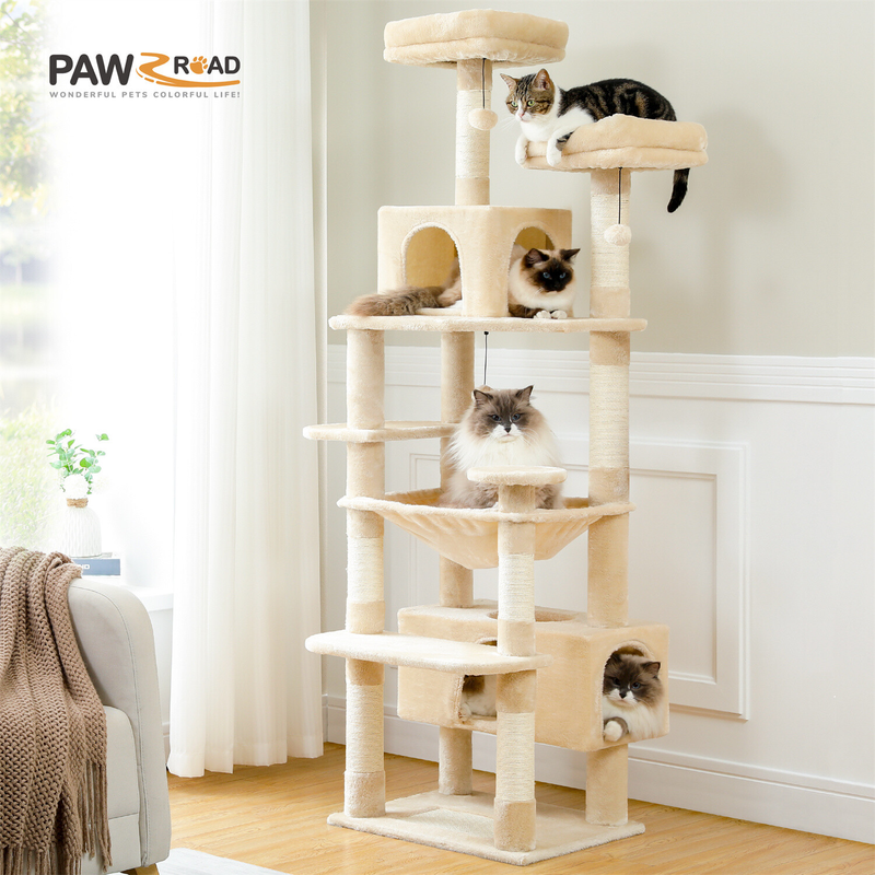 PAWZ Road Cat Tree Tower Condo Scratching Post Scratcher House for Large Cats