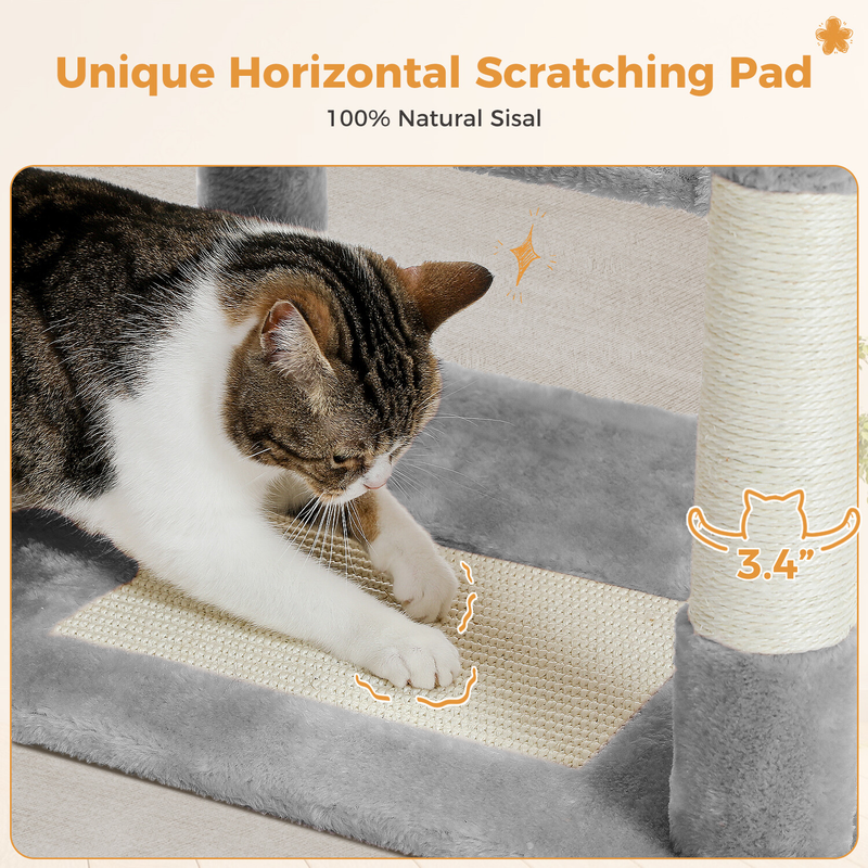 PAWZ Road Cat Tree Tower Condo Scratching Post Scratcher House for Large Cats