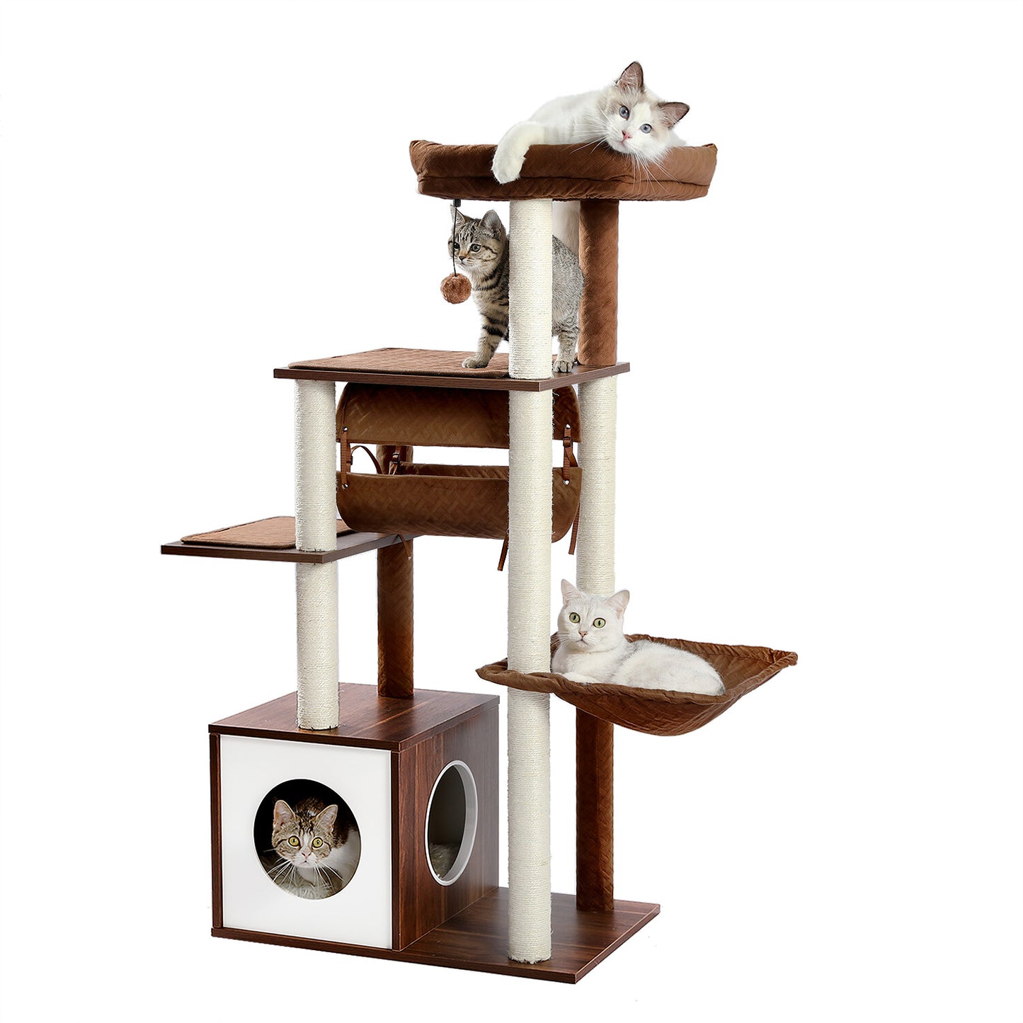 PAWZ Road Cat Tree Tower Condo Scratching Post Scratcher House for Large Cats