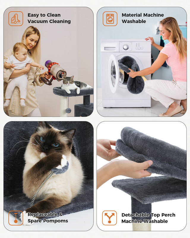 PAWZ Road Cat Tree Tower Condo Scratching Post Scratcher House for Large Cats