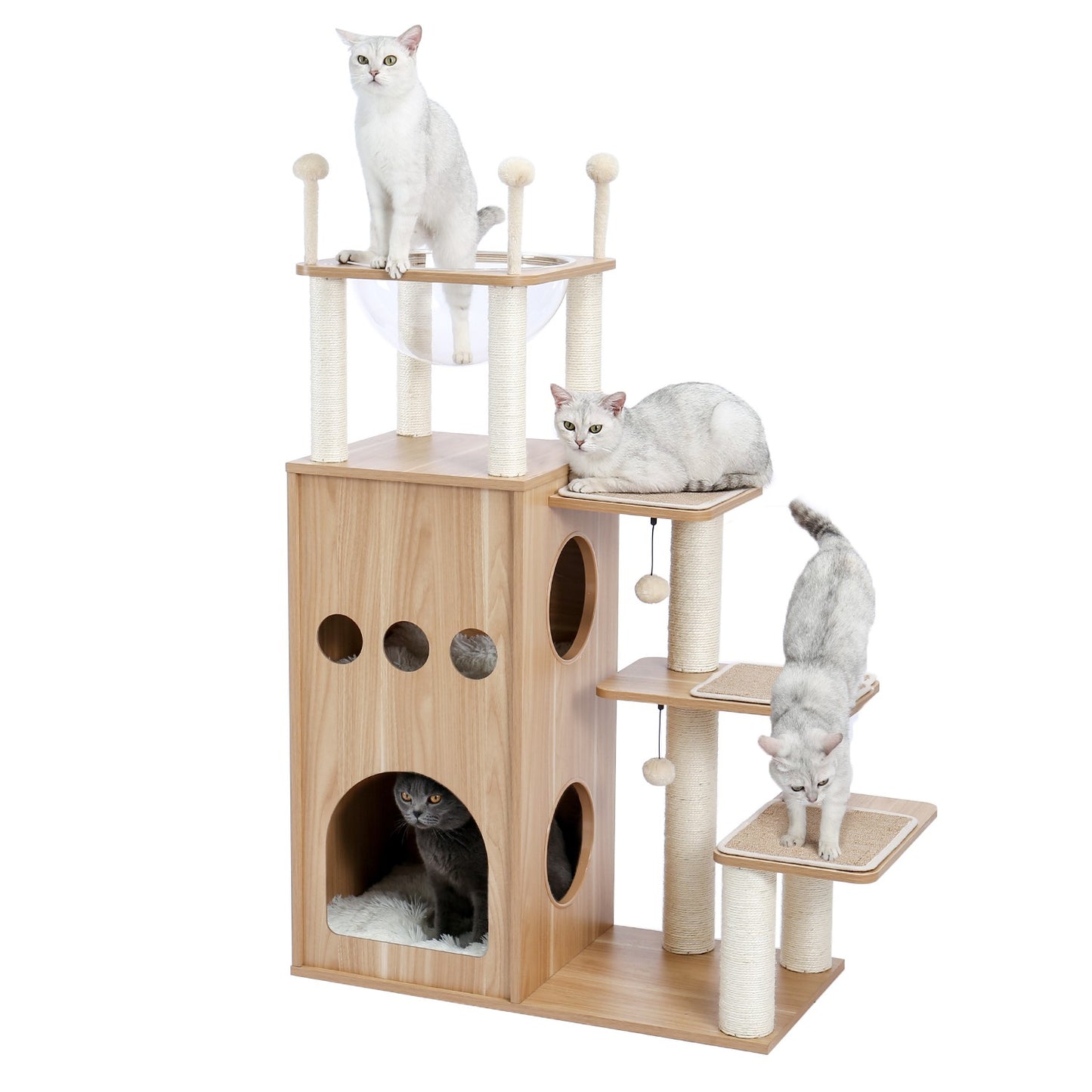 PAWZ Road Cat Tree Tower Condo Scratching Post Scratcher House for Large Cats