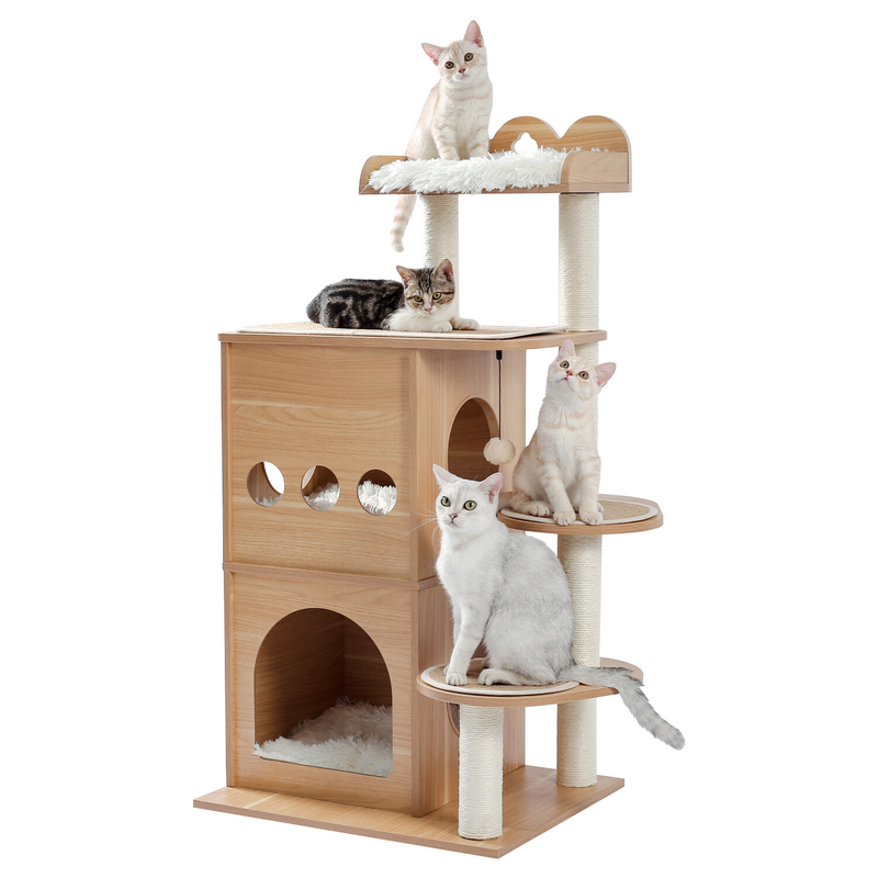 PAWZ Road Cat Tree Tower Condo Scratching Post Scratcher House for Large Cats