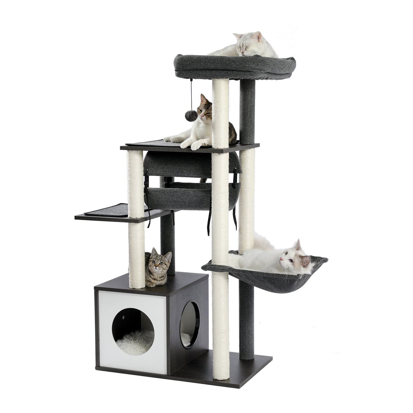 PAWZ Road Cat Tree Tower Condo Scratching Post Scratcher House for Large Cats