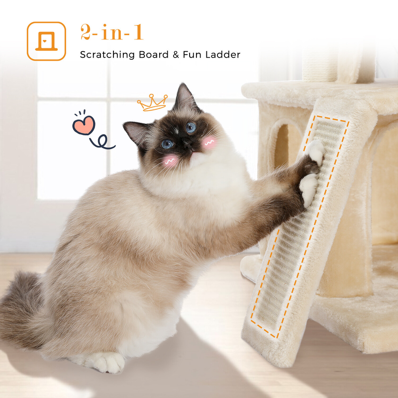 PAWZ Road Cat Tree Tower Condo Scratching Post Scratcher House for Large Cats