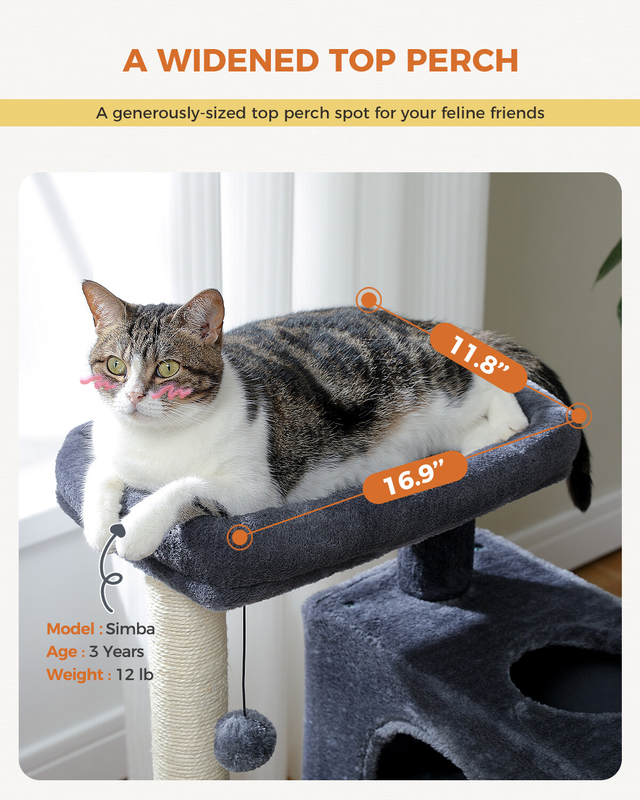PAWZ Road Cat Tree Tower Condo Scratching Post Scratcher House for Large Cats
