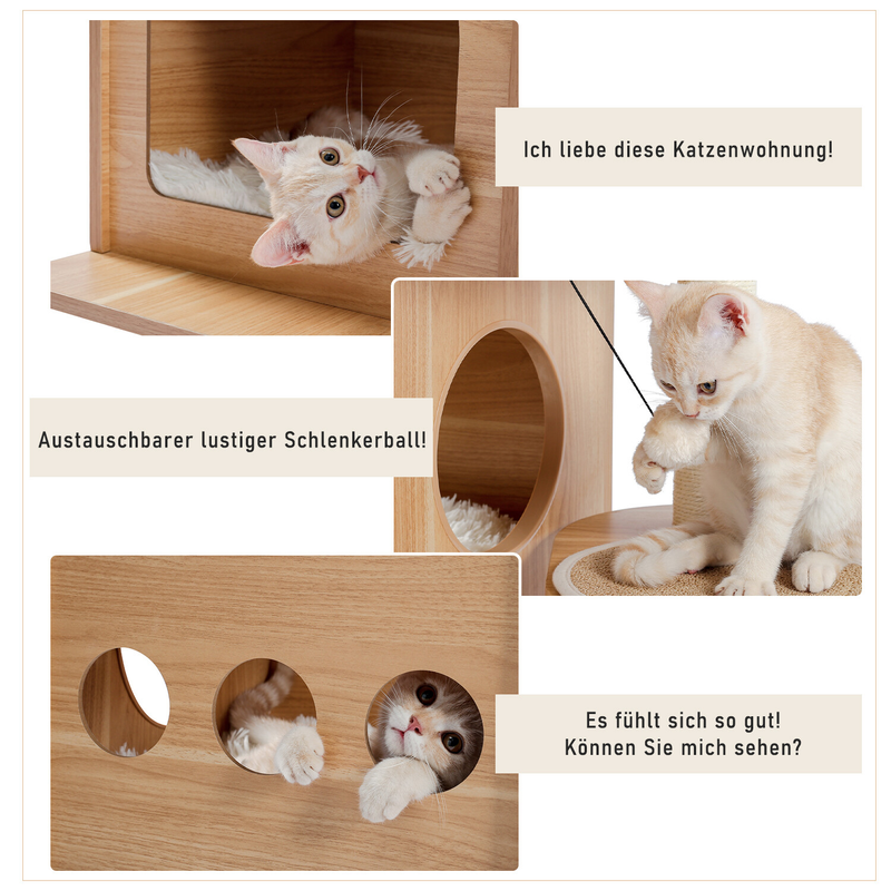 PAWZ Road Cat Tree Tower Condo Scratching Post Scratcher House for Large Cats