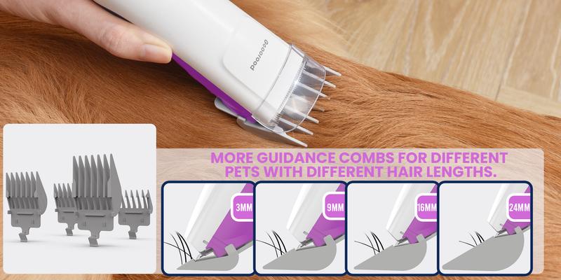 【Geoorood】Dog Grooming Vacuum Kit, Pet Grooming Vacuum with Clipper Nail Grinder, 2.5L Dust Cup Dog deshedding Vacuum Brush with 4-6 Pet Grooming Tools for Shedding Pet Hair, Home Cleaning ##TikTokShopBacktoSchool