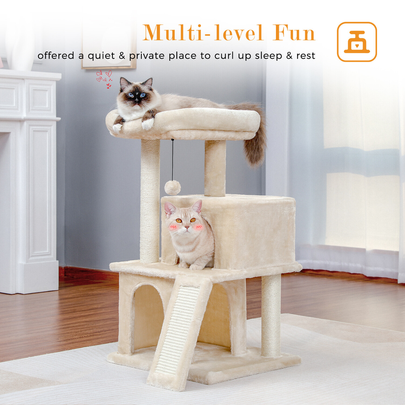 PAWZ Road Cat Tree Tower Condo Scratching Post Scratcher House for Large Cats