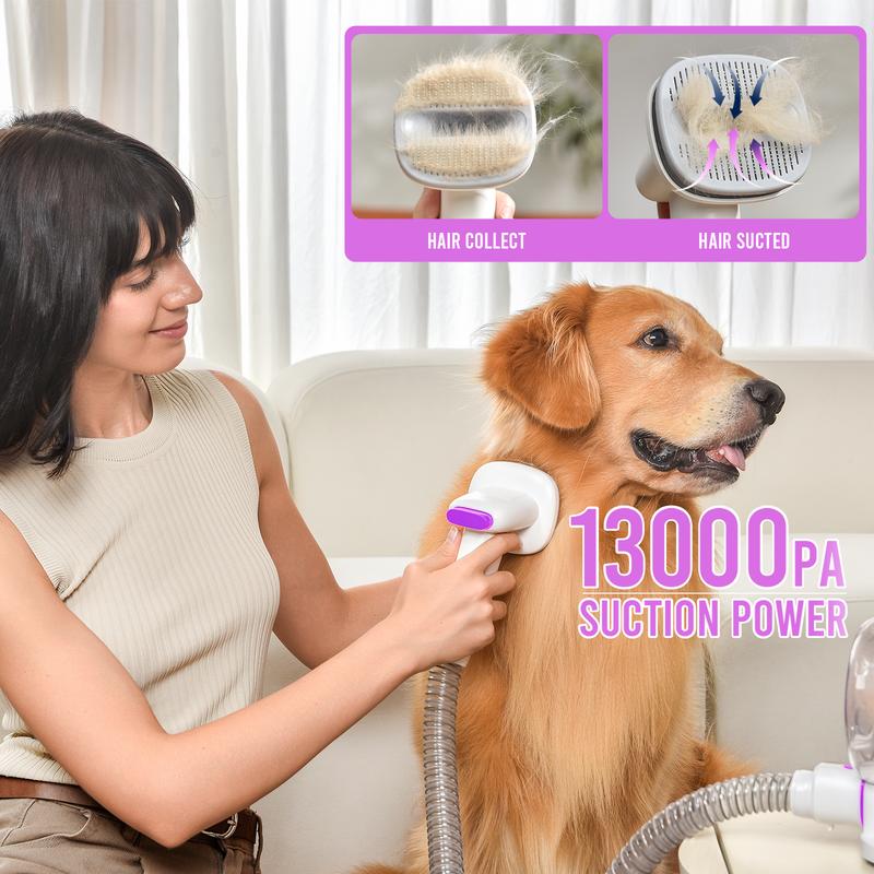【Geoorood】Dog Grooming Vacuum Kit, Pet Grooming Vacuum with Clipper Nail Grinder, 2.5L Dust Cup Dog deshedding Vacuum Brush with 4-6 Pet Grooming Tools for Shedding Pet Hair, Home Cleaning ##TikTokShopBacktoSchool