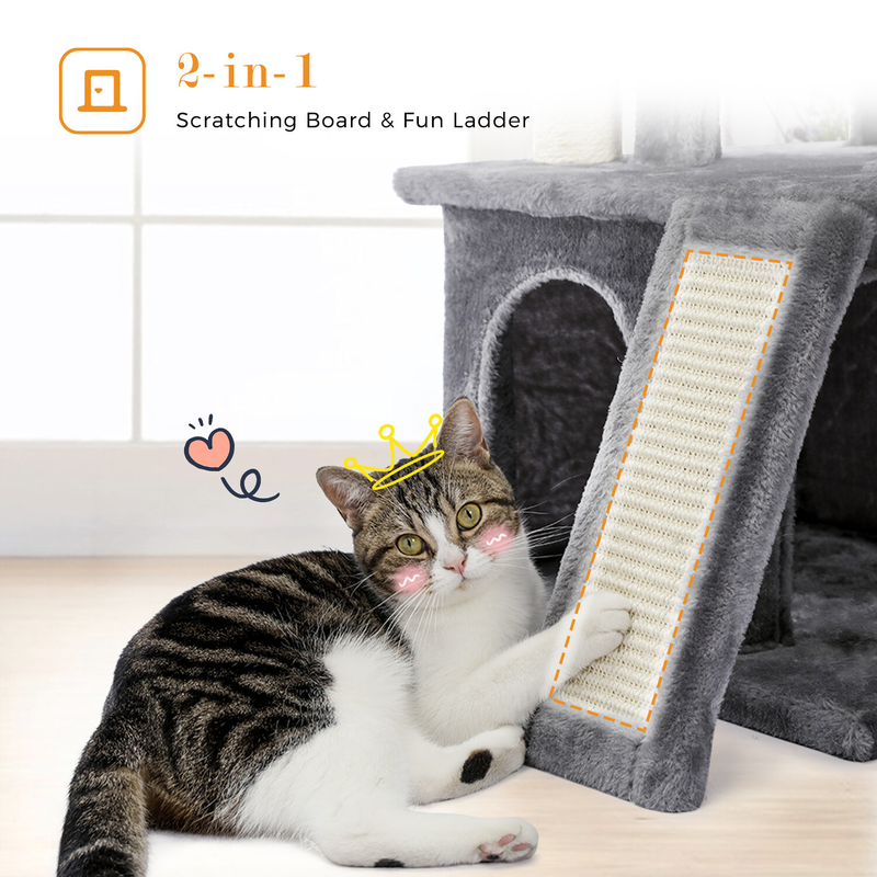 PAWZ Road Cat Tree Tower Condo Scratching Post Scratcher House for Large Cats