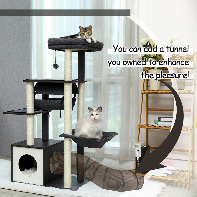 PAWZ Road Cat Tree Tower Condo Scratching Post Scratcher House for Large Cats