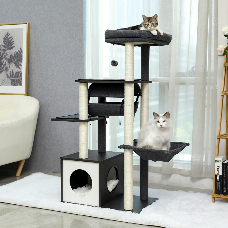 PAWZ Road Cat Tree Tower Condo Scratching Post Scratcher House for Large Cats