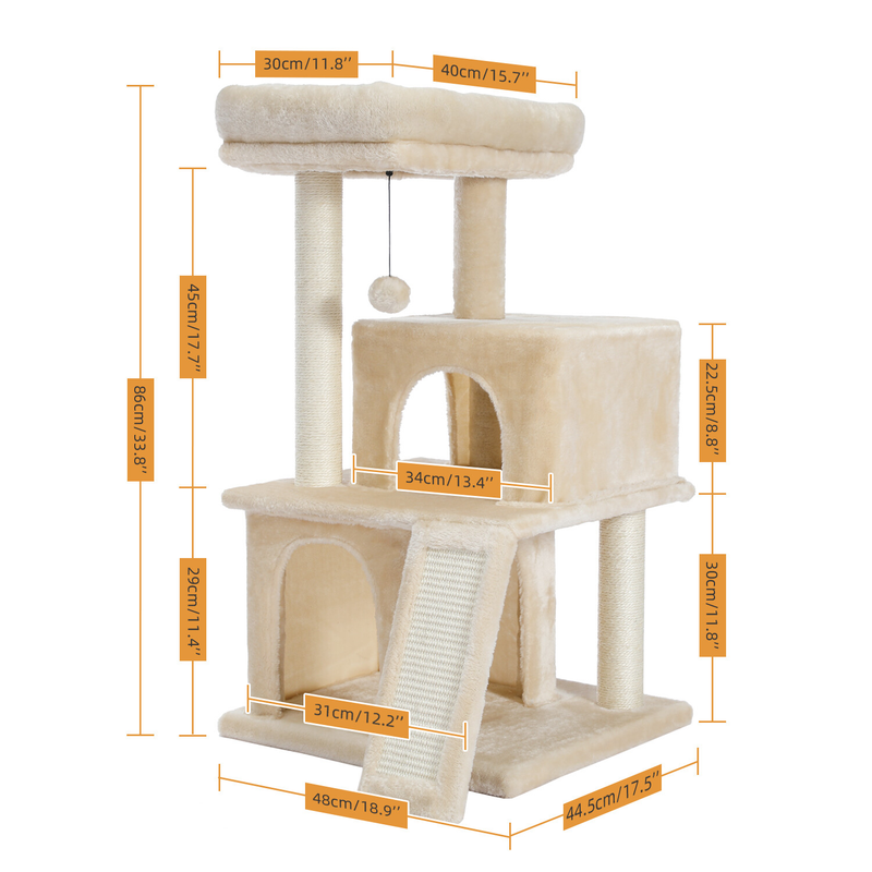 PAWZ Road Cat Tree Tower Condo Scratching Post Scratcher House for Large Cats