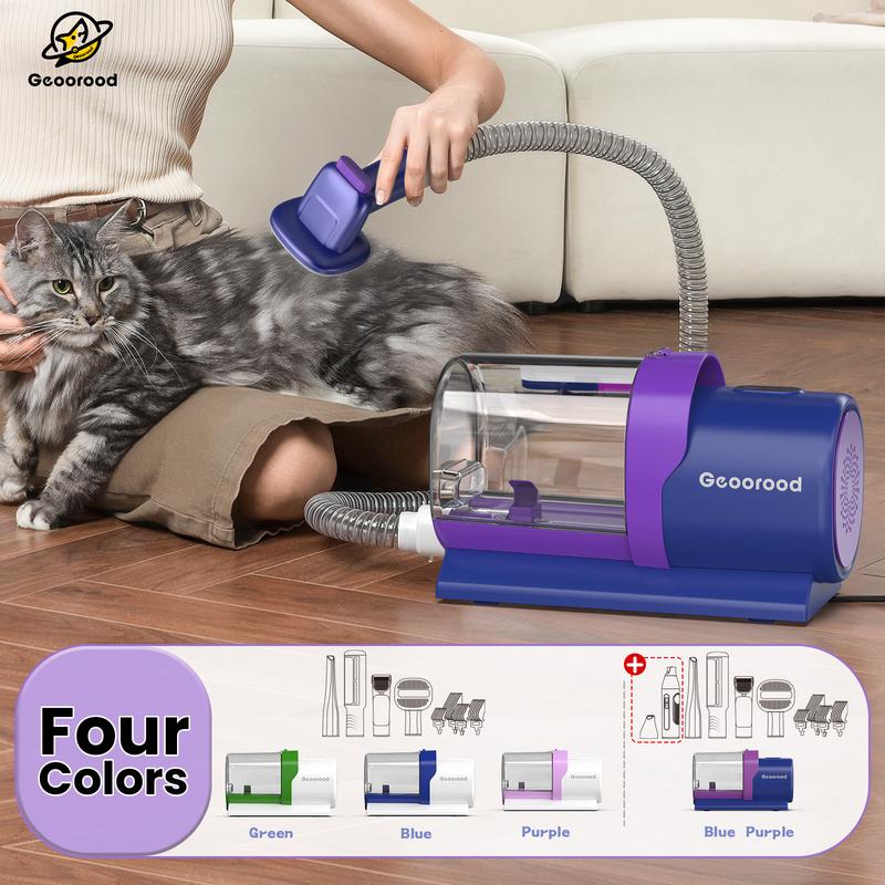 【Geoorood】Dog Grooming Vacuum Kit, Pet Grooming Vacuum with Clipper Nail Grinder, 2.5L Dust Cup Dog deshedding Vacuum Brush with 4-6 Pet Grooming Tools for Shedding Pet Hair, Home Cleaning ##TikTokShopBacktoSchool