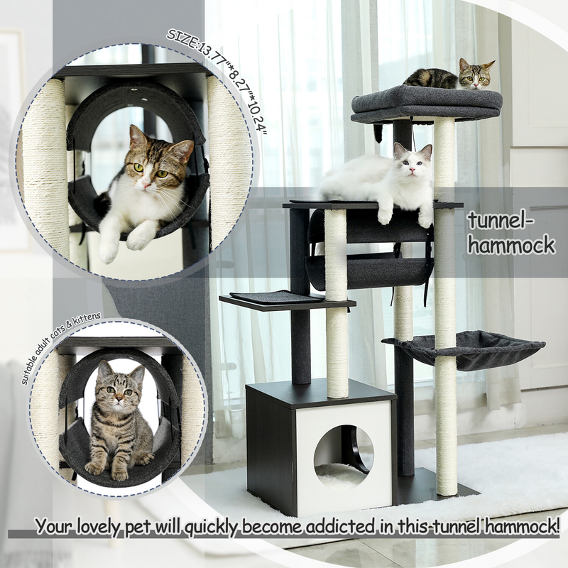 PAWZ Road Cat Tree Tower Condo Scratching Post Scratcher House for Large Cats