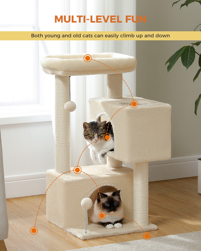 PAWZ Road Cat Tree Tower Condo Scratching Post Scratcher House for Large Cats