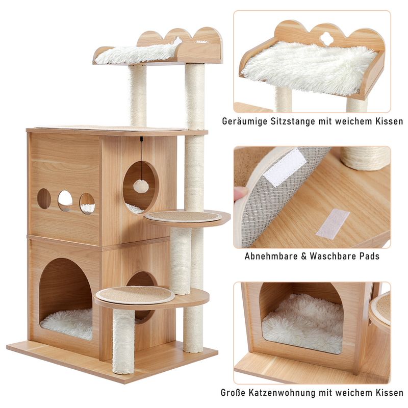 PAWZ Road Cat Tree Tower Condo Scratching Post Scratcher House for Large Cats