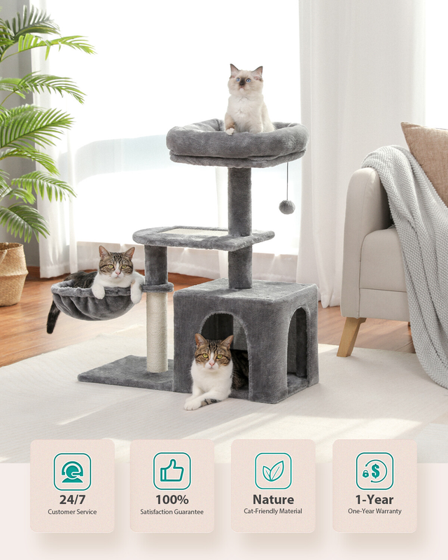 PAWZ Road Cat Tree Tower Condo Scratching Post Scratcher House for Large Cats