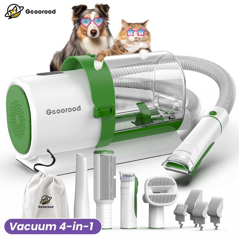 【Geoorood】Dog Grooming Vacuum Kit, Pet Grooming Vacuum with Clipper Nail Grinder, 2.5L Dust Cup Dog deshedding Vacuum Brush with 4-6 Pet Grooming Tools for Shedding Pet Hair, Home Cleaning ##TikTokShopBacktoSchool