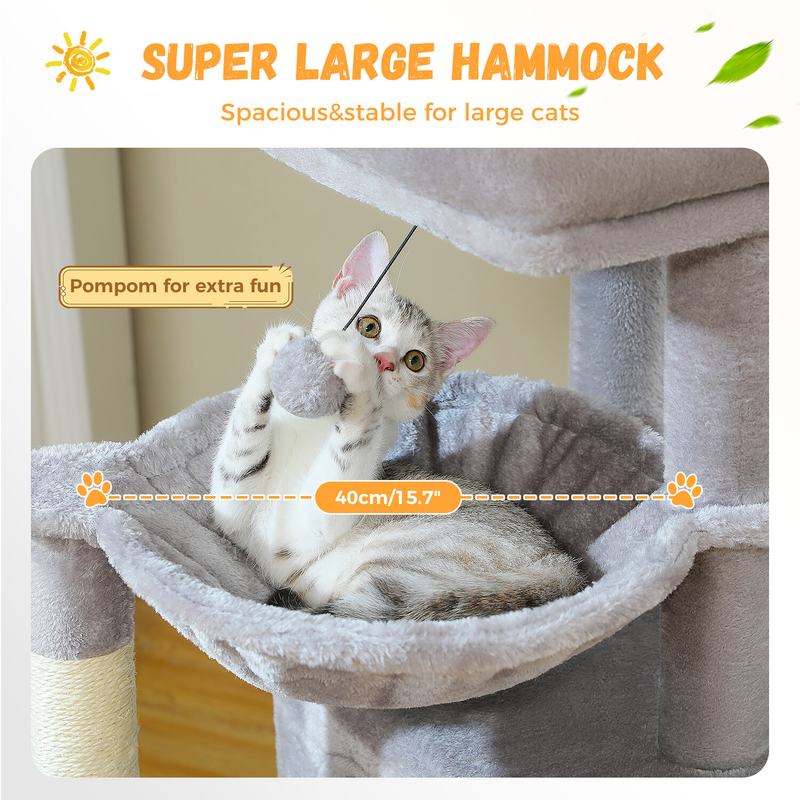PAWZ Road Cat Tree Tower Condo Scratching Post Scratcher House for Large Cats