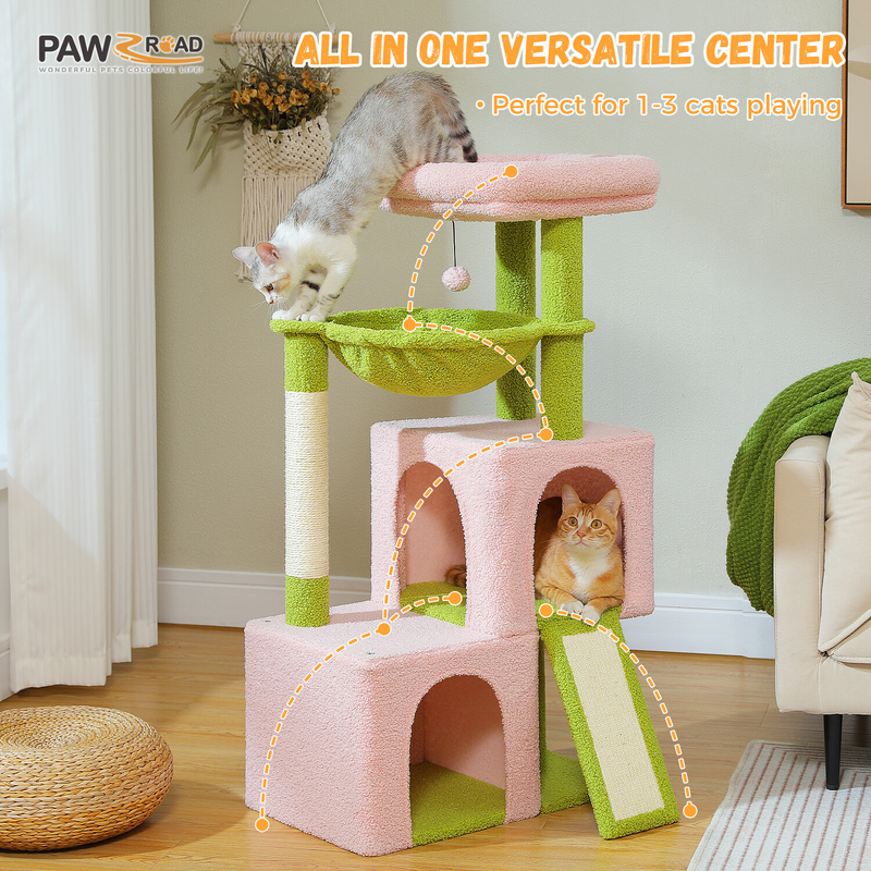 PAWZ Road Cat Tree Tower Condo Scratching Post Scratcher House for Large Cats