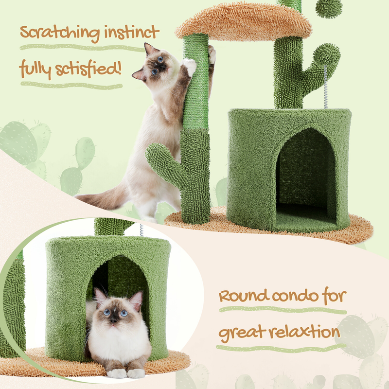 PAWZ Road Cat Tree Tower Condo Scratching Post Scratcher House for Large Cats