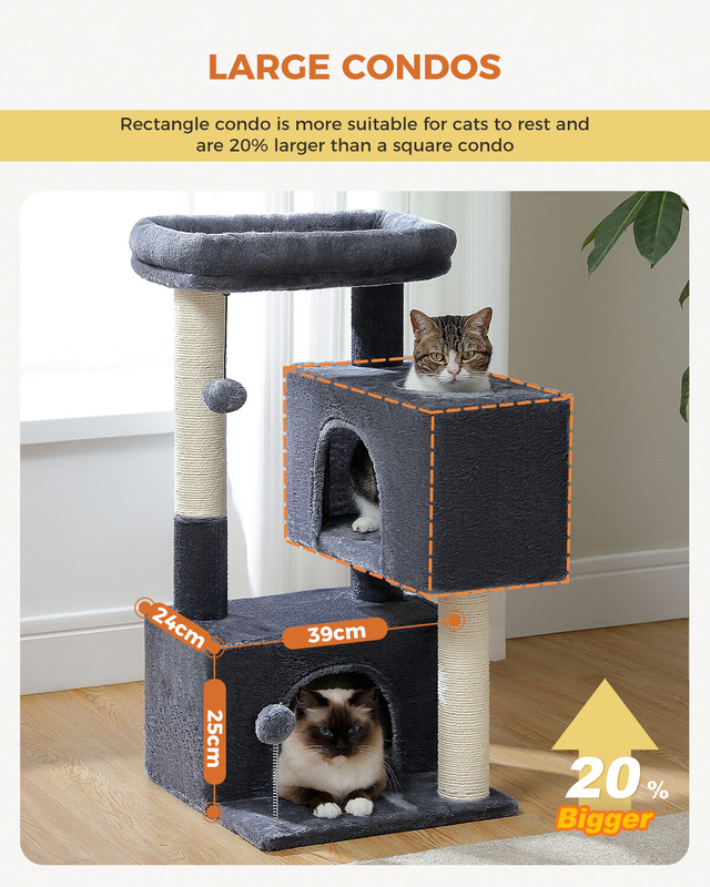 PAWZ Road Cat Tree Tower Condo Scratching Post Scratcher House for Large Cats