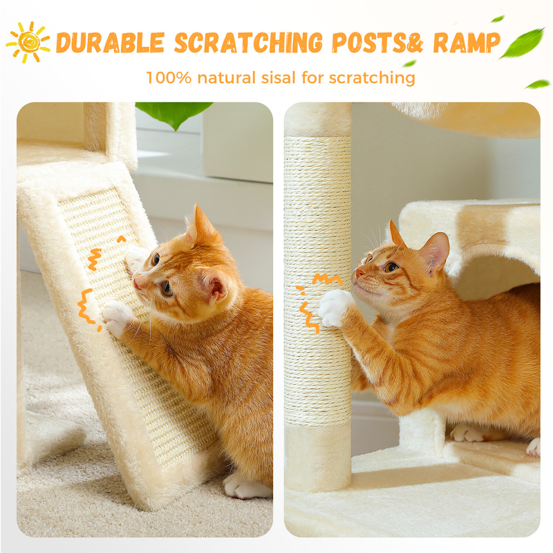 PAWZ Road Cat Tree Tower Condo Scratching Post Scratcher House for Large Cats