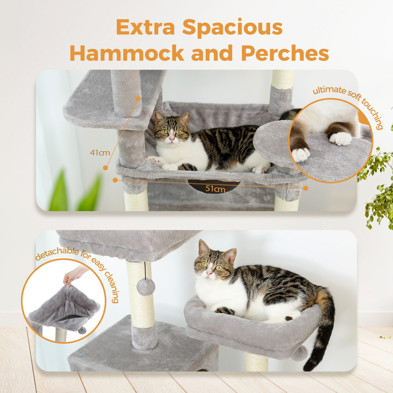 PAWZ Road Cat Tree Tower Condo Scratching Post Scratcher House for Large Cats