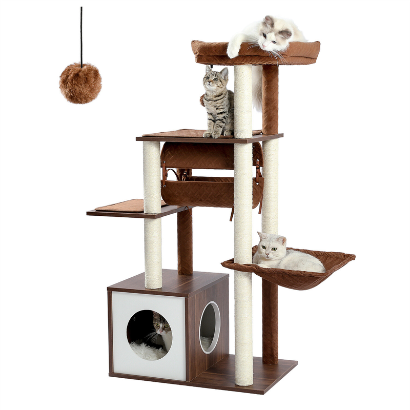 PAWZ Road Cat Tree Tower Condo Scratching Post Scratcher House for Large Cats
