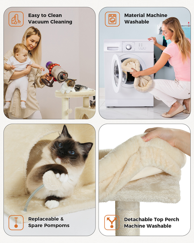 PAWZ Road Cat Tree Tower Condo Scratching Post Scratcher House for Large Cats