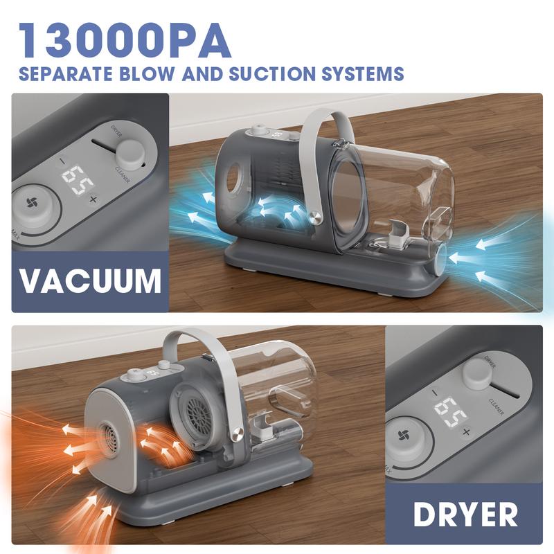 【Geoorood】Dog Grooming Vacuum Kit, Pet Grooming Vacuum with Clipper Nail Grinder, 2.5L Dust Cup Dog deshedding Vacuum Brush with 4-6 Pet Grooming Tools for Shedding Pet Hair, Home Cleaning ##TikTokShopBacktoSchool