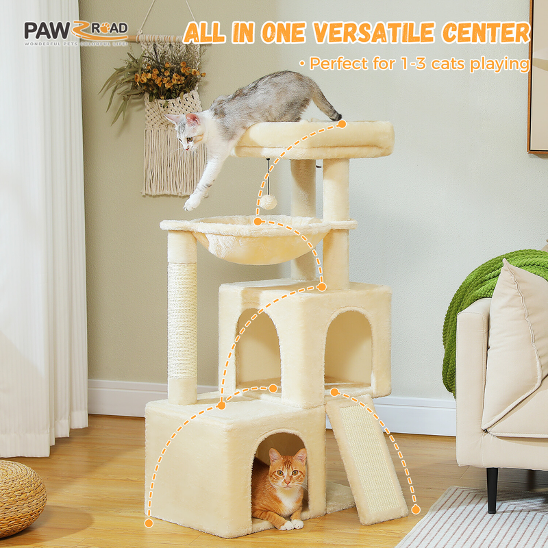 PAWZ Road Cat Tree Tower Condo Scratching Post Scratcher House for Large Cats