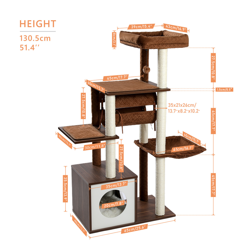 PAWZ Road Cat Tree Tower Condo Scratching Post Scratcher House for Large Cats