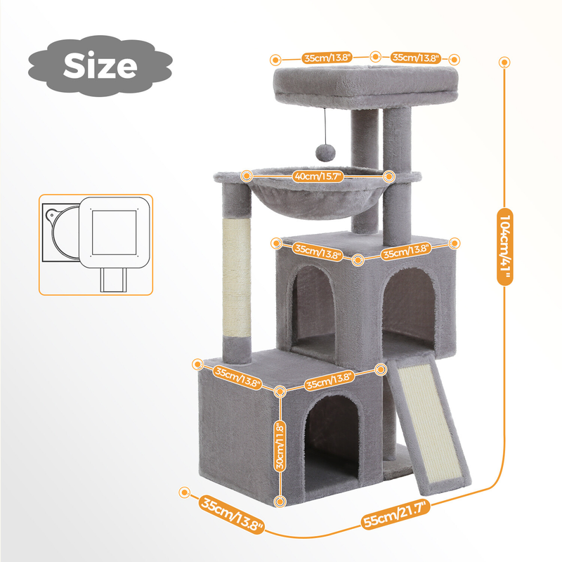 PAWZ Road Cat Tree Tower Condo Scratching Post Scratcher House for Large Cats