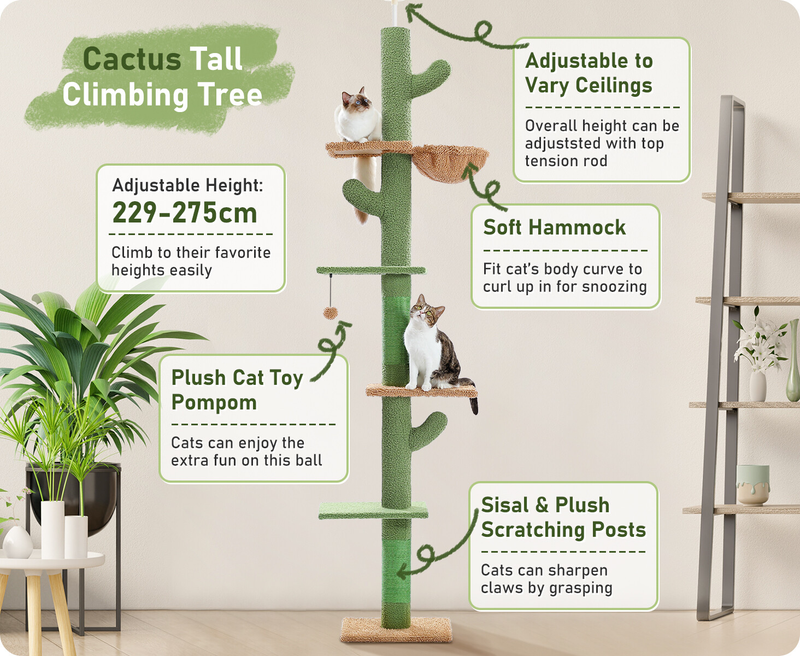 PAWZ Road Cat Tree Tower Condo Scratching Post Scratcher House for Large Cats