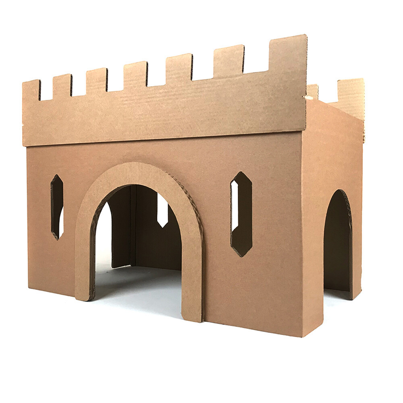 Corrugated Cat Toy Castle Cat Kitten Training Scratcher Bed Hide Out Climbing