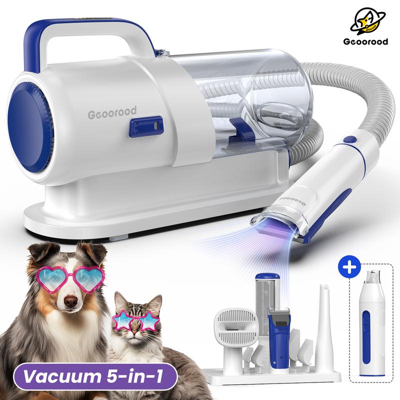 【Geoorood】Dog Grooming Vacuum Kit, Pet Grooming Vacuum with Clipper Nail Grinder, 2.5L Dust Cup Dog deshedding Vacuum Brush with 4-6 Pet Grooming Tools for Shedding Pet Hair, Home Cleaning ##TikTokShopBacktoSchool