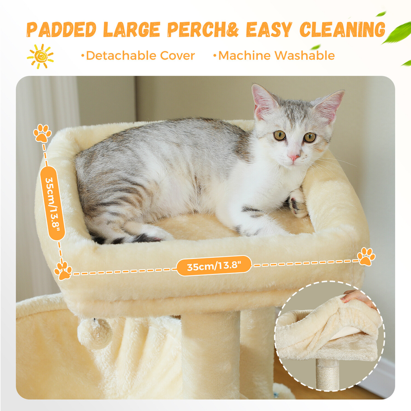 PAWZ Road Cat Tree Tower Condo Scratching Post Scratcher House for Large Cats