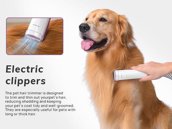 【Geoorood】Dog Grooming Vacuum Kit, Pet Grooming Vacuum with Clipper Nail Grinder, 2.5L Dust Cup Dog deshedding Vacuum Brush with 4-6 Pet Grooming Tools for Shedding Pet Hair, Home Cleaning ##TikTokShopBacktoSchool