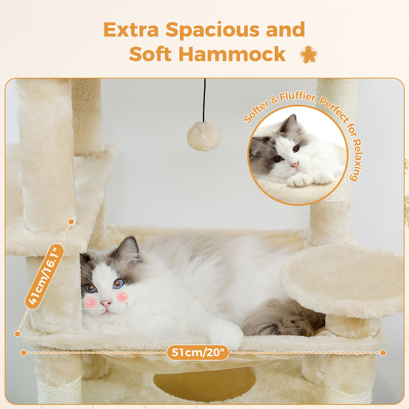 PAWZ Road Cat Tree Tower Condo Scratching Post Scratcher House for Large Cats