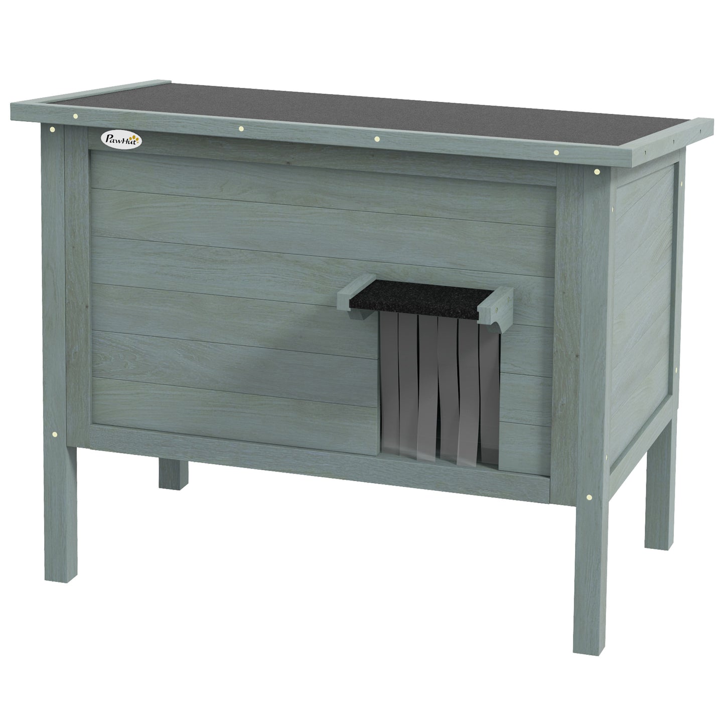 PawHut Outdoor Feral Cat House Insulated w/ Openable Roof