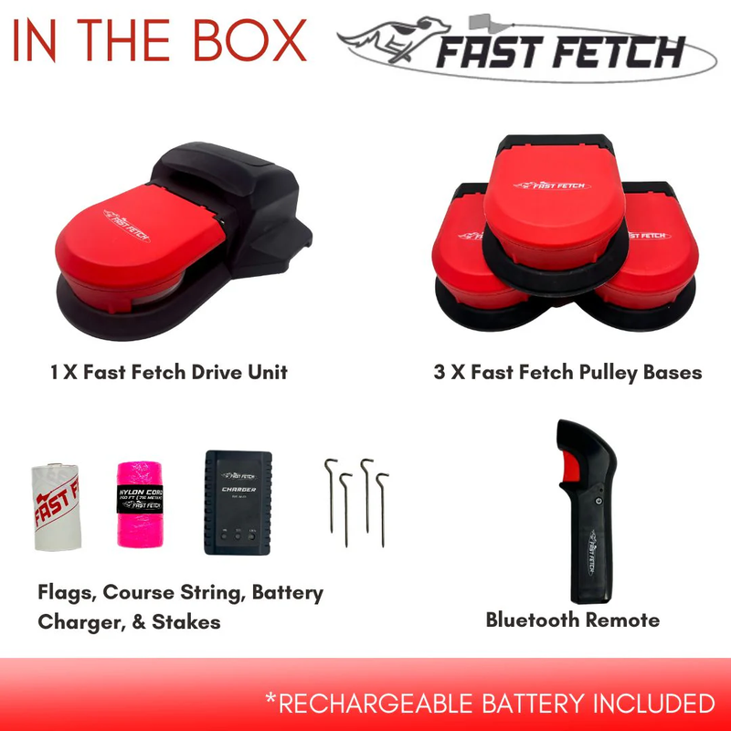 Lure Course for Dogs - Complete Set - Courses up to 300 ft - Batteries Included